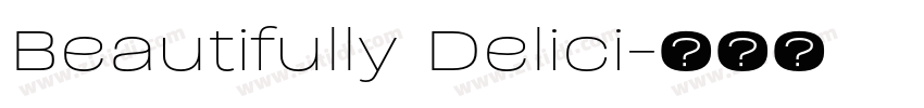 Beautifully Delici字体转换